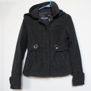 Jack by BB Dakota | Convertible Short Pea Coat | Charcoal